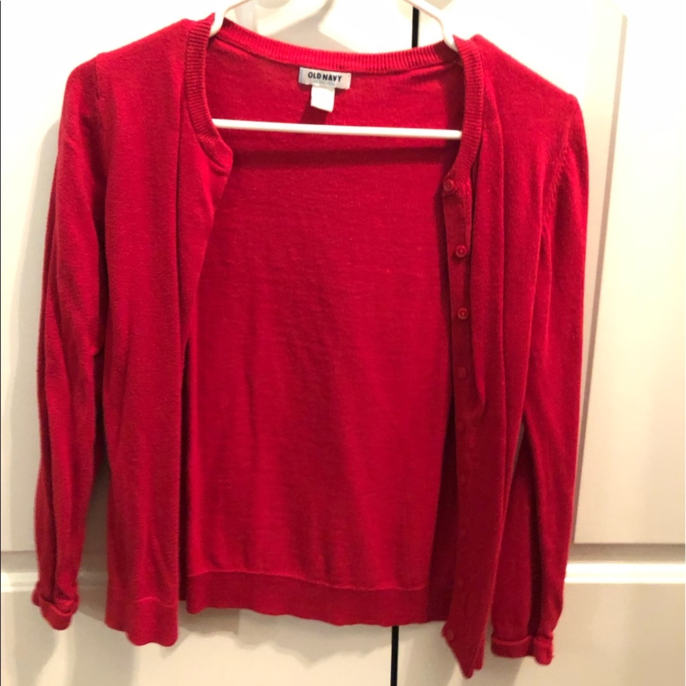 Old Navy Red Small Cardigan